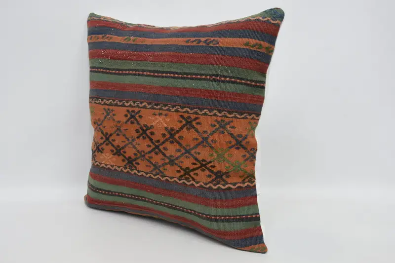 Home Decor Pillow, Floor Cushion Case, Gift Pillow, 24x24 Orange Pillow Sham, Car Pillow, Cushion Case, Boho Pillow Sham Cover, Neutral Cushion Case - 4
