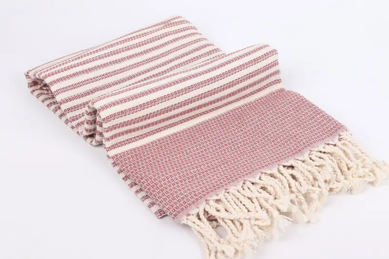Valentines Gift, Monogram Turkish Towel, Gift For Her, Bachelorette Party Gifts Bridesmaids, Wedding Anniversary Gift, 68x40 Cotton Striped Towel - 6