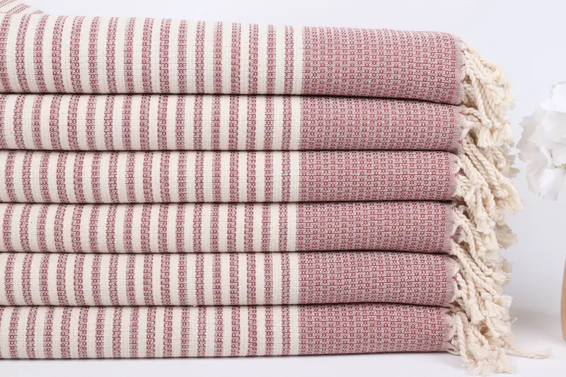 Valentines Gift, Monogram Turkish Towel, Gift For Her, Bachelorette Party Gifts Bridesmaids, Wedding Anniversary Gift, 68x40 Cotton Striped Towel - 3