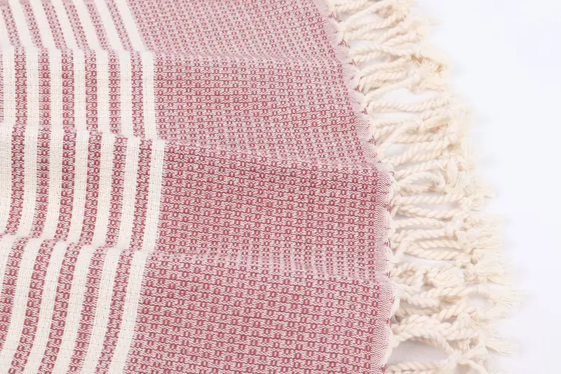 Valentines Gift, Monogram Turkish Towel, Gift For Her, Bachelorette Party Gifts Bridesmaids, Wedding Anniversary Gift, 68x40 Cotton Striped Towel - 8