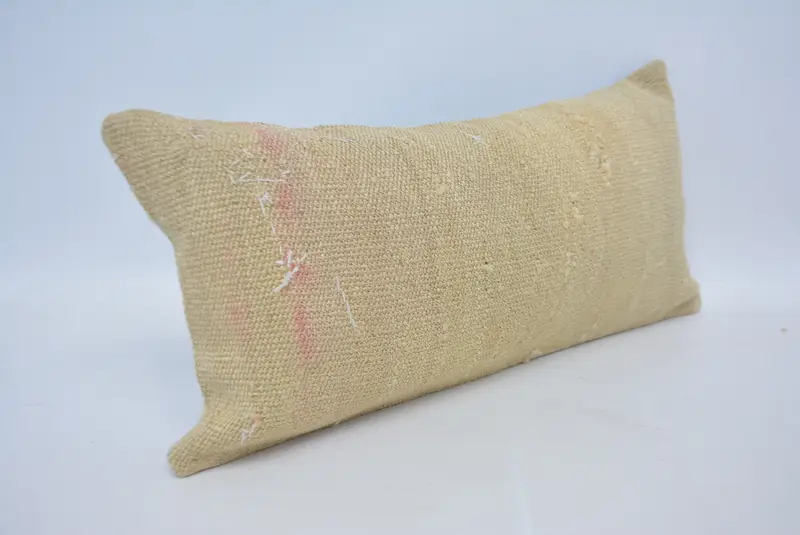Geometric Embroidered Throw Pillow, 12x24 Inches Size Pillow - 3