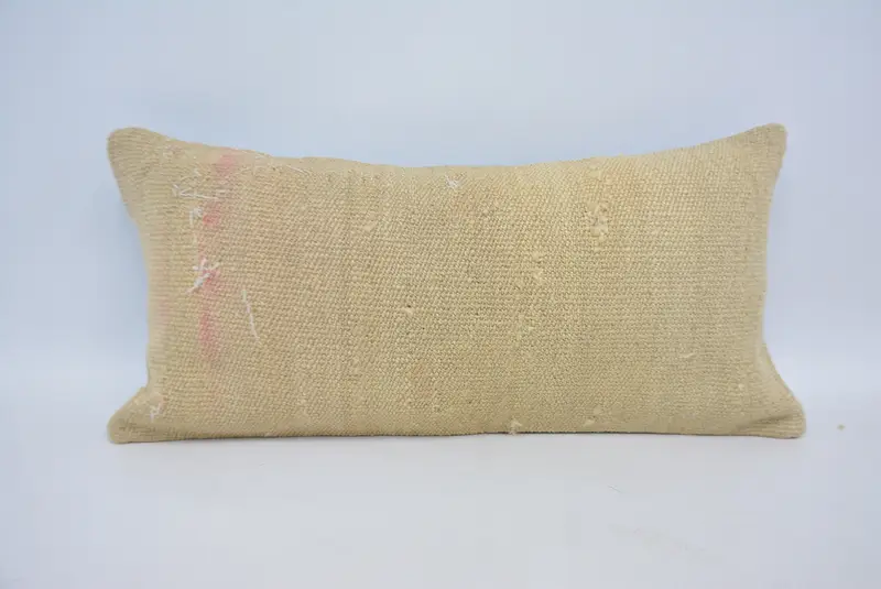 Geometric Embroidered Throw Pillow, 12x24 Inches Size Pillow - 1