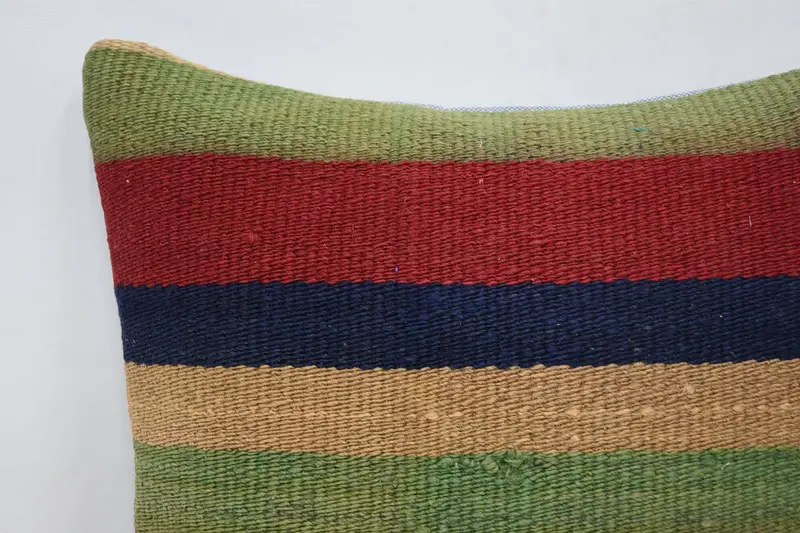 14x14 Red Pillow Cover, Pillow Case, Colorful Cushion Case, Vintage Kilim Throw Pillow, Pillow for Sofa, Ethnical Kilim Rug Pillow - 2