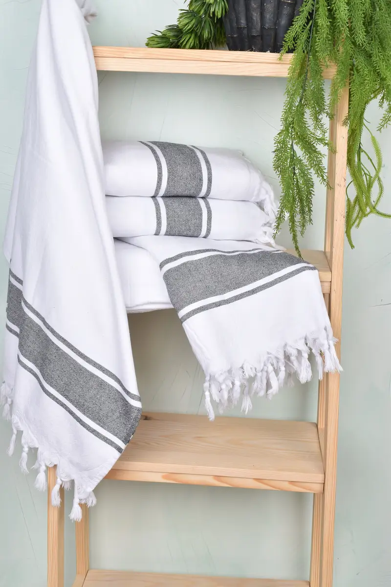 64x36 Cotton Striped Terry Towel, Bachelor Bachelorette Party Favors, Beach Towel Bulk, Bridal Gifts, Organic Turkish towel, Best Wedding Gift - 6