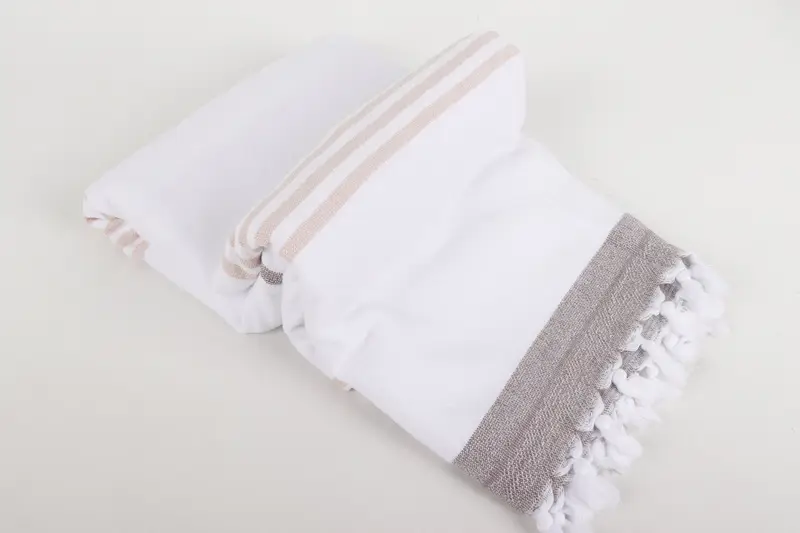 Grandma Gift, Gifts For Him, Bachelorette Beach Towel, Absorbent towel, Turkish bath towel, Spa Towel, 68x36 Cotton Striped Terry Towel - 6