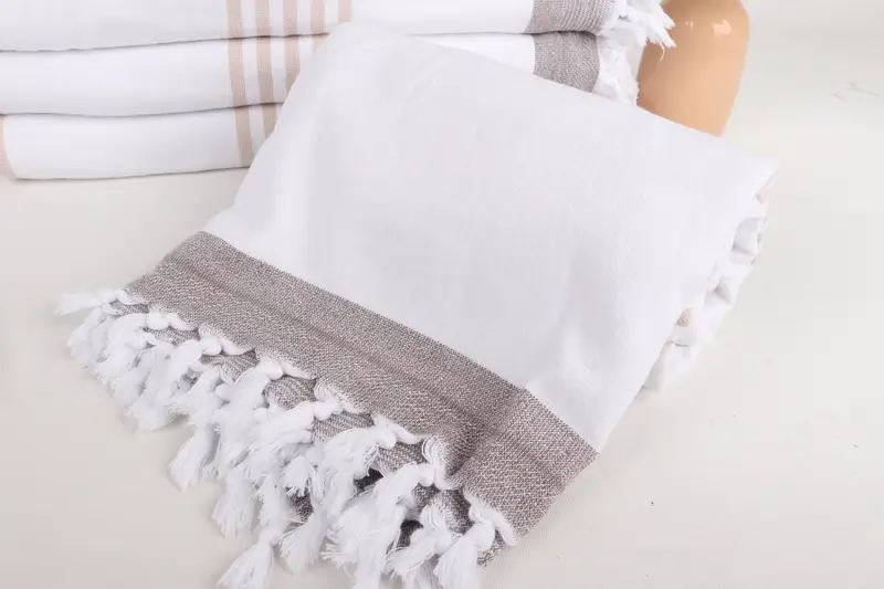 Grandma Gift, Gifts For Him, Bachelorette Beach Towel, Absorbent towel, Turkish bath towel, Spa Towel, 68x36 Cotton Striped Terry Towel - 4