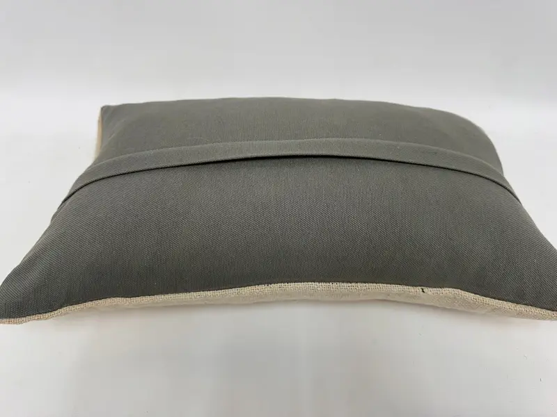 Boho Pillow, Boho Pillow Sham Cover, Cushion Cover, Outdoor Bolster Pillow Sham, Antique Pillows, 12x20 Beige Cushion, Handwoven Pillow Cover Pillow - 7