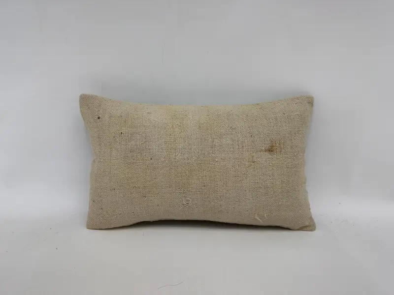 Boho Pillow, Boho Pillow Sham Cover, Cushion Cover, Outdoor Bolster Pillow Sham, Antique Pillows, 12x20 Beige Cushion, Handwoven Pillow Cover Pillow - 1