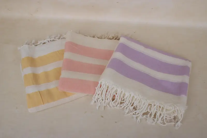 Oversized Beach Towel, Personalized Gift, Custom Wedding Towel, Bridal Gifts, Thin towel, Bachelorette Party Favors, 70x38 Cotton Striped Towel - 3