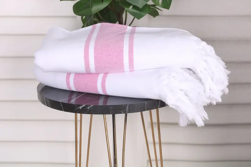 Custom Gifts, Lightweight towel, Quick-dry peshtemal, 70x40 Cotton Striped Towel, Best Friend Gift, Oversized Beach Towel, Unique Wedding Gift - 3