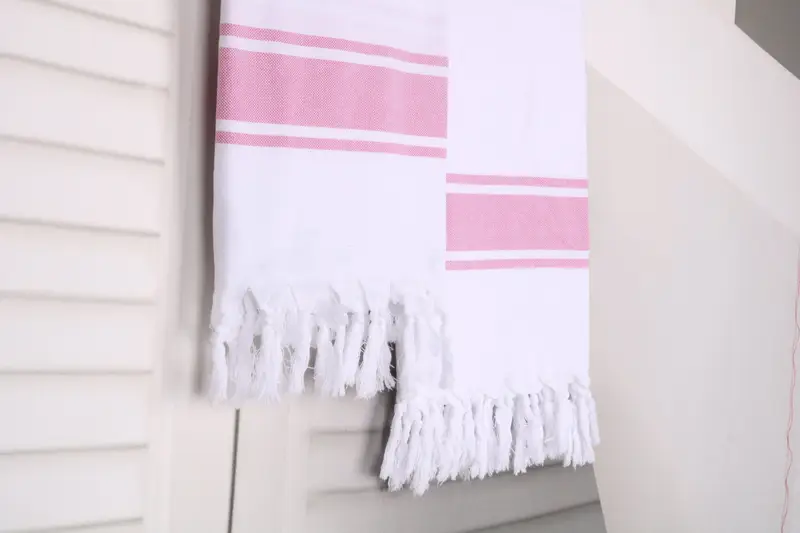 Custom Gifts, Lightweight towel, Quick-dry peshtemal, 70x40 Cotton Striped Towel, Best Friend Gift, Oversized Beach Towel, Unique Wedding Gift - 8