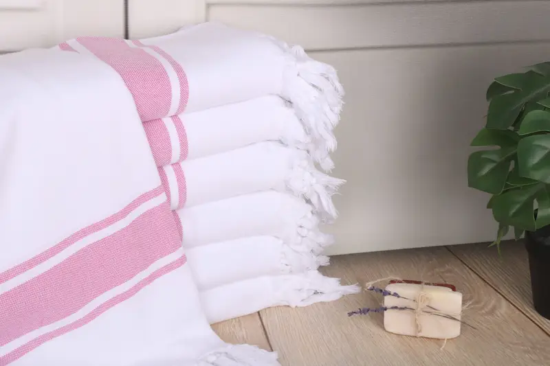 Custom Gifts, Lightweight towel, Quick-dry peshtemal, 70x40 Cotton Striped Towel, Best Friend Gift, Oversized Beach Towel, Unique Wedding Gift - 1