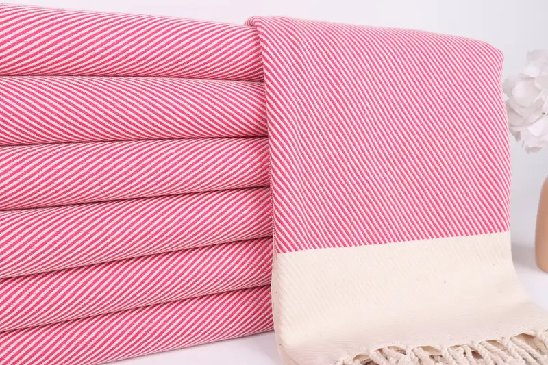 Yoga Towel, Embroidery Towel, Bridal Gifts, Beach Towel Monogram, Travel towel, Embroidered Towel, 70x40 Cotton Striped Towel, Wedding Gifts Towel - 2