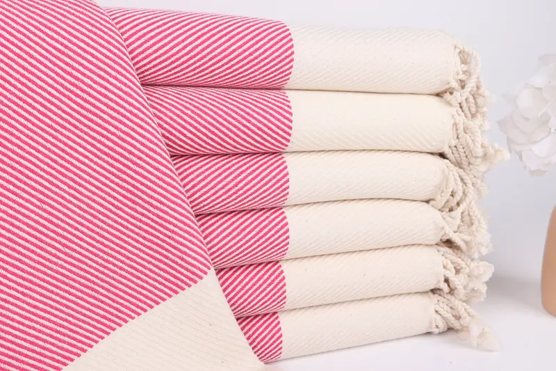 Yoga Towel, Embroidery Towel, Bridal Gifts, Beach Towel Monogram, Travel towel, Embroidered Towel, 70x40 Cotton Striped Towel, Wedding Gifts Towel - 1