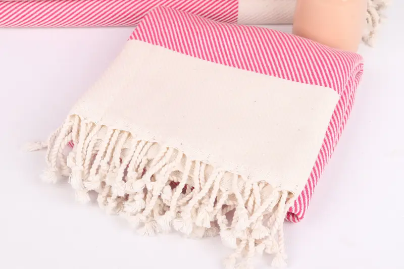 Yoga Towel, Embroidery Towel, Bridal Gifts, Beach Towel Monogram, Travel towel, Embroidered Towel, 70x40 Cotton Striped Towel, Wedding Gifts Towel - 5