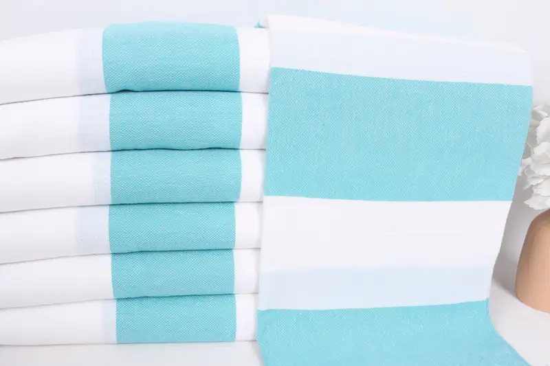 Wedding Favors, 40x24 Cotton Striped Towel, Organic Tea Towel, Valentines Day Gift Idea, Turkish Hand Towel, Turkish Tea Towel, Travel Towel - 2