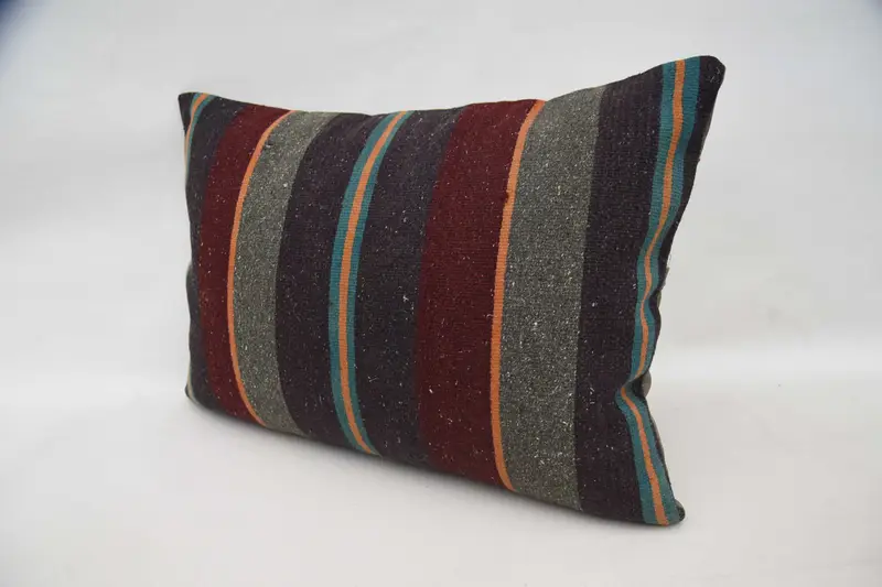 Handmade Kilim Cushion, Interior Designer Pillow, 20x28 Red Pillow Sham, Pillow, Vintage Pillow Case, Home Decor Pillow, Anatolian Pillow Cover - 5