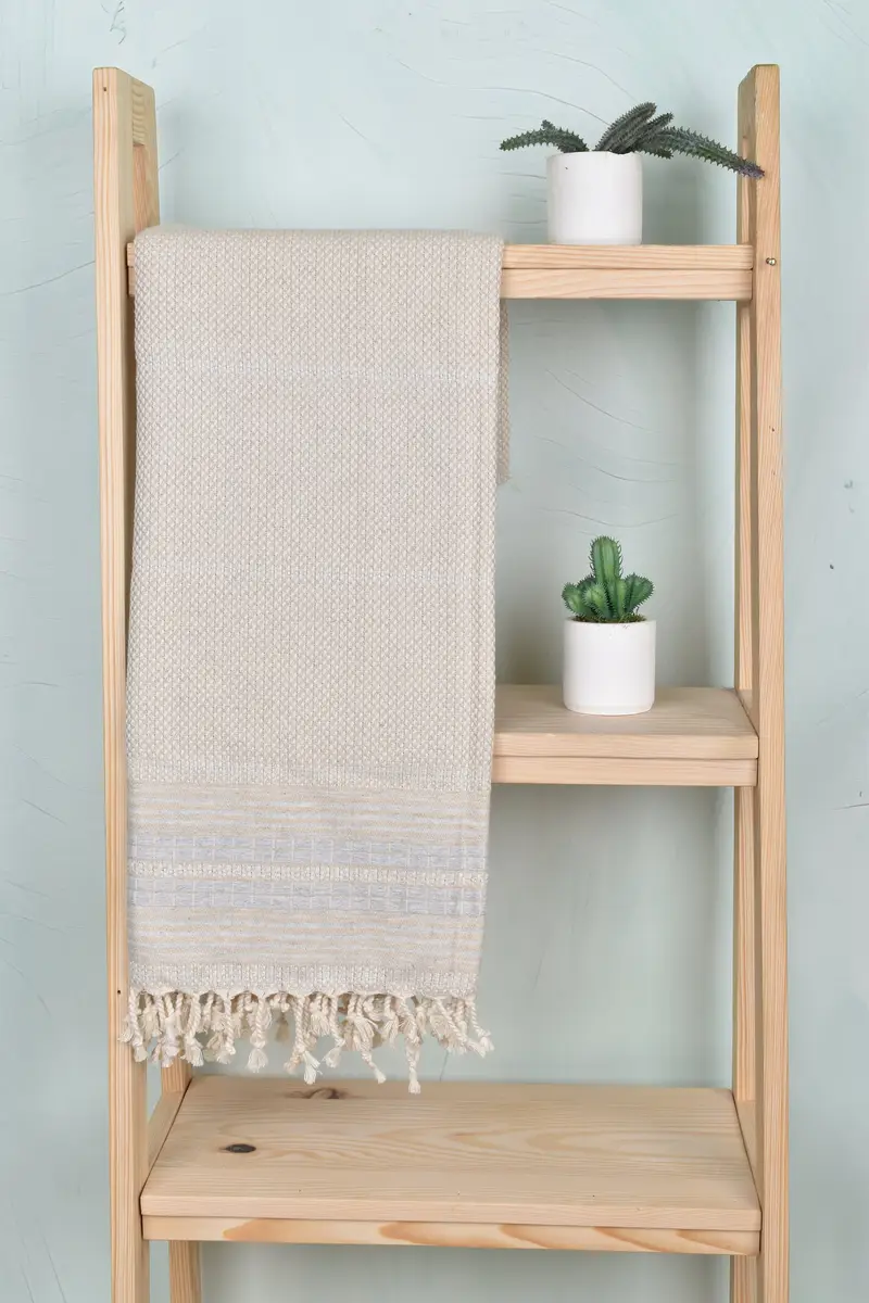 Summer Towel, Bathroom Towel, Turkish bath towel, Custom Beach Towel, Lightweight Turkish towel, 68x40 Linen Striped Towel, Turkish Beach Towel Bulk - 8