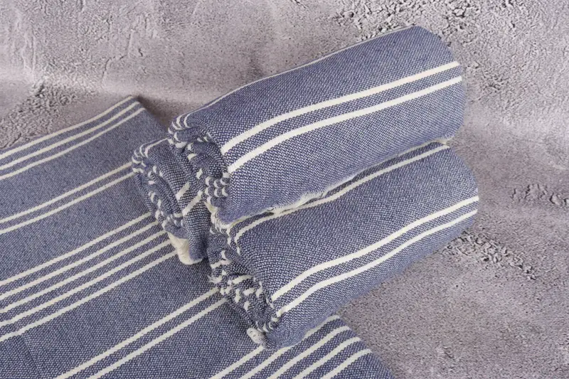 Antibacterial Turkish peshtemal towel, Monogrammed Beach Towel, Bath towel, Valentines Day Gift Idea, 70x40 Cotton Striped Towel, Custom Gift - 7