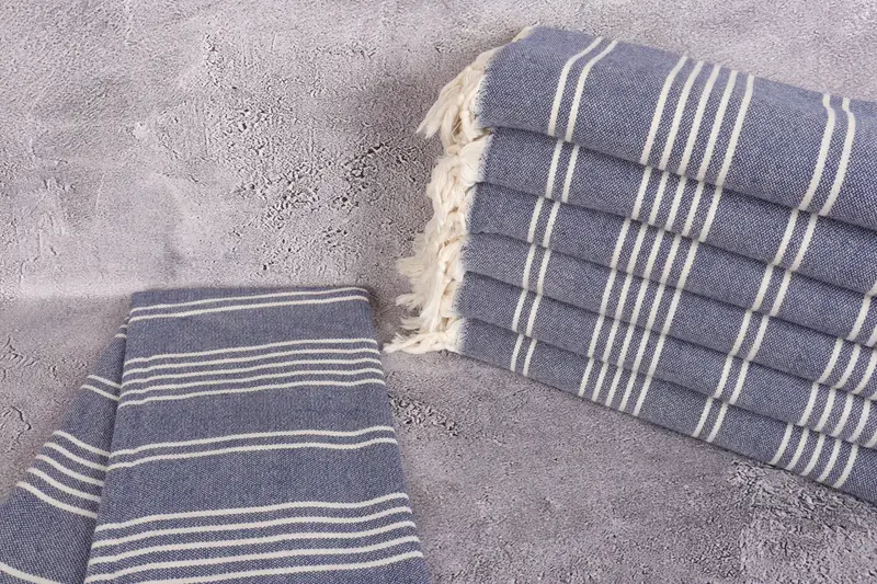 Antibacterial Turkish peshtemal towel, Monogrammed Beach Towel, Bath towel, Valentines Day Gift Idea, 70x40 Cotton Striped Towel, Custom Gift - 2