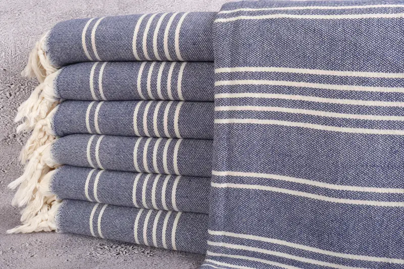 Antibacterial Turkish peshtemal towel, Monogrammed Beach Towel, Bath towel, Valentines Day Gift Idea, 70x40 Cotton Striped Towel, Custom Gift - 1