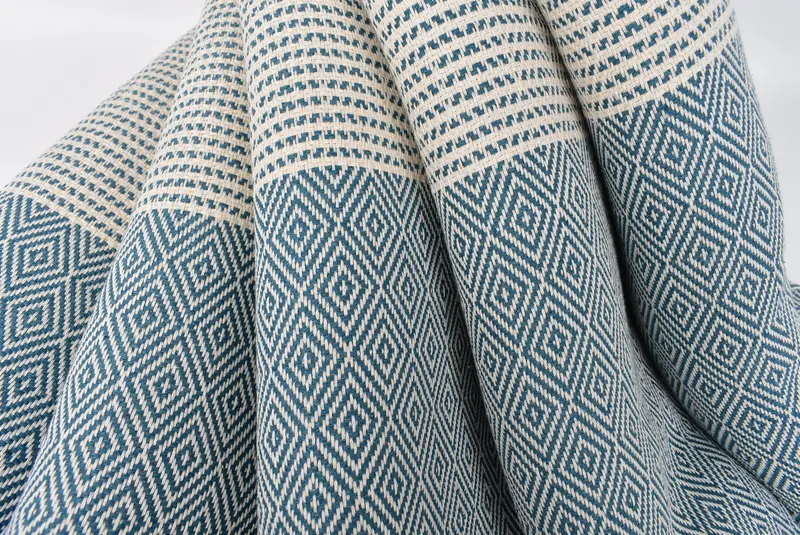 Hammam towel, Bridesmaid Proposal Gift, 70x40 Cotton Chevron Towel, Turkish hand towel, Sand-free towel, Thin and lightweight Turkish peshtemal - 5