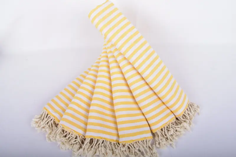 Bath towel, Fringed Turkish towel for poolside, 70x40 Cotton Striped Towel, Spa Towel, Custom Wedding Gift, Soft towel, Boyfriend Christmas Gift - 4