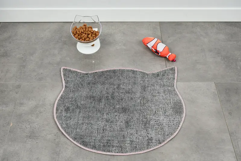 Mantel individual redondo bohemio de lana, diseño tradicional marrón y beige