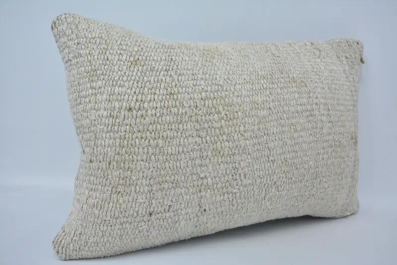 16x24 White Pillow Sham, Cushion, Interior Designer Pillow, Vintage Kilim Throw Pillow, Morroccon Kilim Cushion Cushion, Seat Pillow, Vintage Pillow - 3
