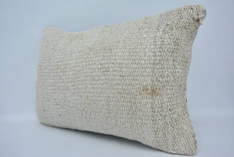 16x24 White Pillow Sham, Cushion, Interior Designer Pillow, Vintage Kilim Throw Pillow, Morroccon Kilim Cushion Cushion, Seat Pillow, Vintage Pillow - 4