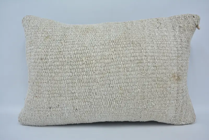 16x24 White Pillow Sham, Cushion, Interior Designer Pillow, Vintage Kilim Throw Pillow, Morroccon Kilim Cushion Cushion, Seat Pillow, Vintage Pillow - 1