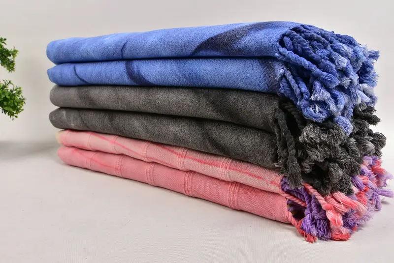 Toalla de viaje, regalos de Navidad, toalla de gimnasia, regalo de toalla personalizado, regalos de decoración del hogar, toalla navideña, toalla suave, toalla de viaje, toalla de tinte de corbata de algodón de 68x38 - 3