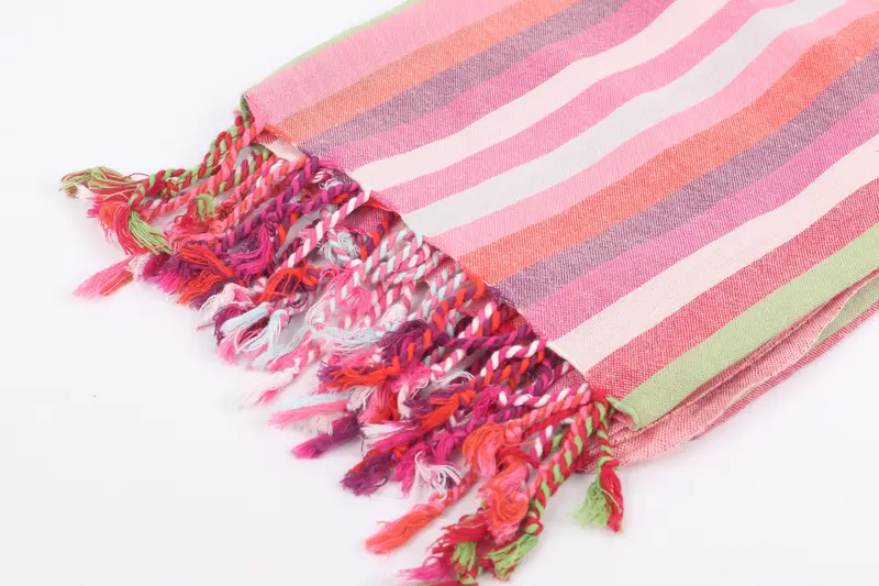 Home Gift, Sand-resistant towel, Turkish Towel Bulk, Soft towel, Personalized Wedding Gift, Customized Turkish Towel, 70x36 Cotton Striped Towel - 7