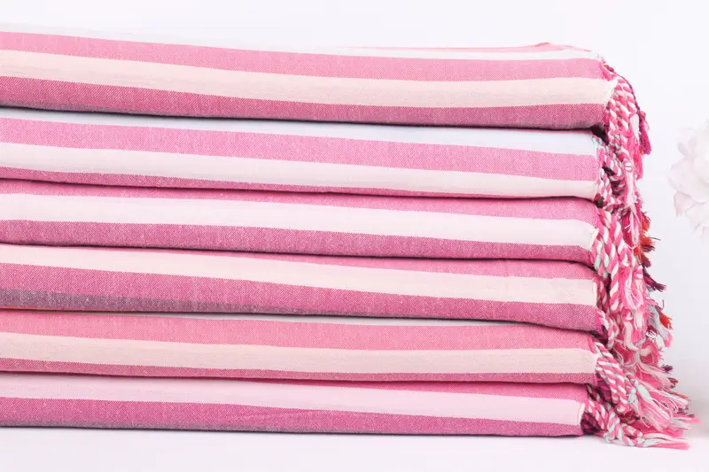 Home Gift, Sand-resistant towel, Turkish Towel Bulk, Soft towel, Personalized Wedding Gift, Customized Turkish Towel, 70x36 Cotton Striped Towel - 3