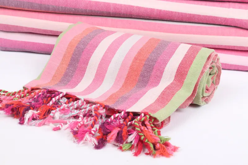 Home Gift, Sand-resistant towel, Turkish Towel Bulk, Soft towel, Personalized Wedding Gift, Customized Turkish Towel, 70x36 Cotton Striped Towel - 4