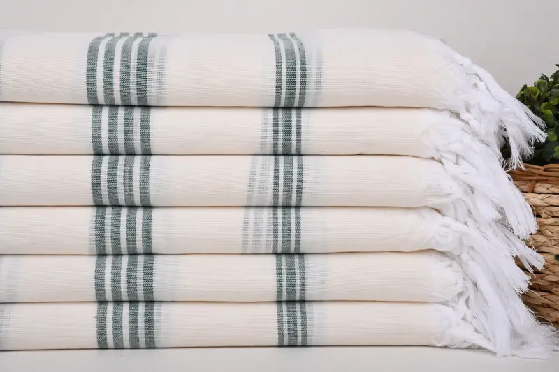 Bath towel, 70x40 Cotton Striped Towel, Turkish Bath Towel USA, Personalized Gift, Sand-resistant towel, Personalized Wedding Gift For Couple - 2