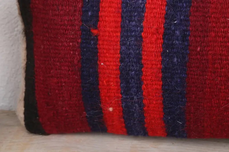 8x16 Red Cushion Case, Pillow for Sofa, Custom Pillow Sham, Cushion Case, Pastel Cushion Case, Antique Pillows, Ethnical Kilim Rug Pillow - 3