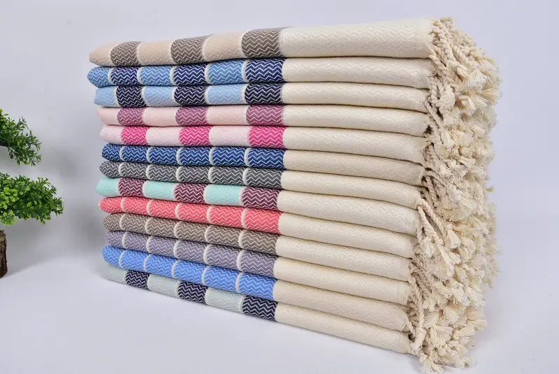 Bridesmaid Gift, Girls Weekend Favors, Gift Towel, Sand-free towel, 68x40 Cotton Herringbone Towel, Bachelor Bachelorette Party Favors, Pool Towels - 3