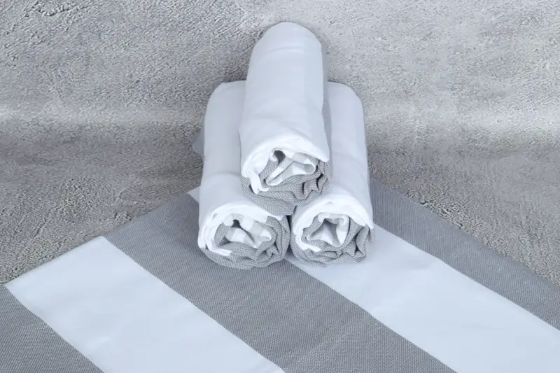 Wedding Favors, 70x40 Cotton Striped Towel, Quick-dry peshtemal, Quick-drying peshtemal towel for poolside, Best Beach Towel, Baby Boy Gift - 7