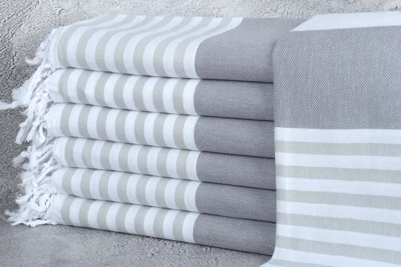 Wedding Favors, 70x40 Cotton Striped Towel, Quick-dry peshtemal, Quick-drying peshtemal towel for poolside, Best Beach Towel, Baby Boy Gift - 1