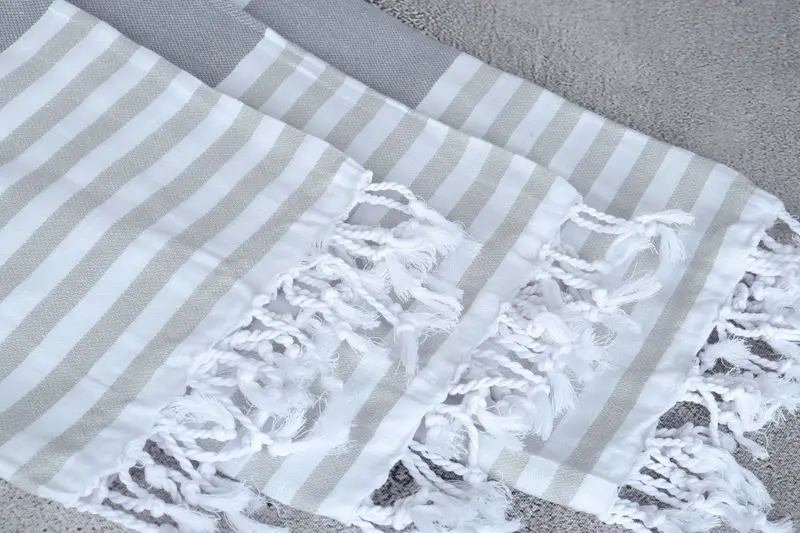 Wedding Favors, 70x40 Cotton Striped Towel, Quick-dry peshtemal, Quick-drying peshtemal towel for poolside, Best Beach Towel, Baby Boy Gift - 5
