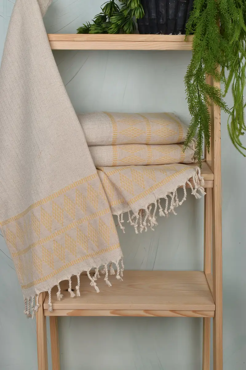 Wedding For Favor, Gifts For Him, Turkish Tea Towel, Housewarming Gift, 40x20 Linen Kilim Design Towel, Wedding Favors, Personalized Kitchen Towel - 6