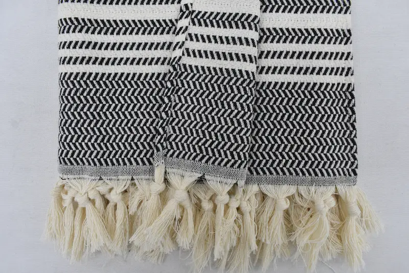 Monogram Kitchen Towel, 40x18 Cotton Striped Towel, Personalized Hand Towel, Grandma Gift, Summer Gift, Bridesmaid Gift, Personalized Kitchen Towel - 6