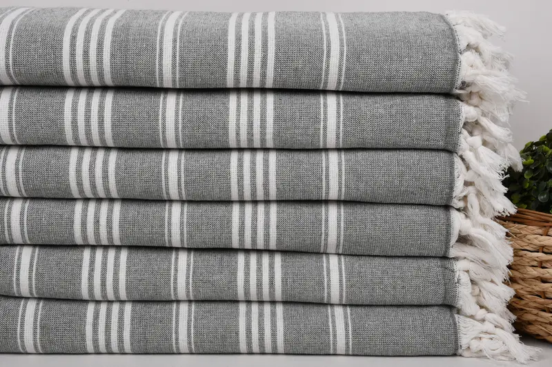 Summer Gift, 70x40 Cotton Striped Towel, Turkish beach towel, Turkish bath towel for spa, Gift For Him, Turkish Beach Towel Bulk, Birthday Gift - 2