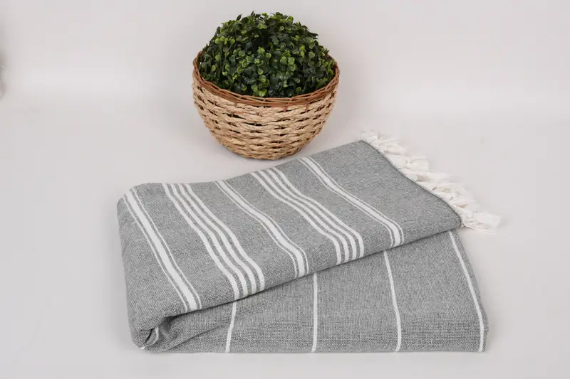 Summer Gift, 70x40 Cotton Striped Towel, Turkish beach towel, Turkish bath towel for spa, Gift For Him, Turkish Beach Towel Bulk, Birthday Gift - 4