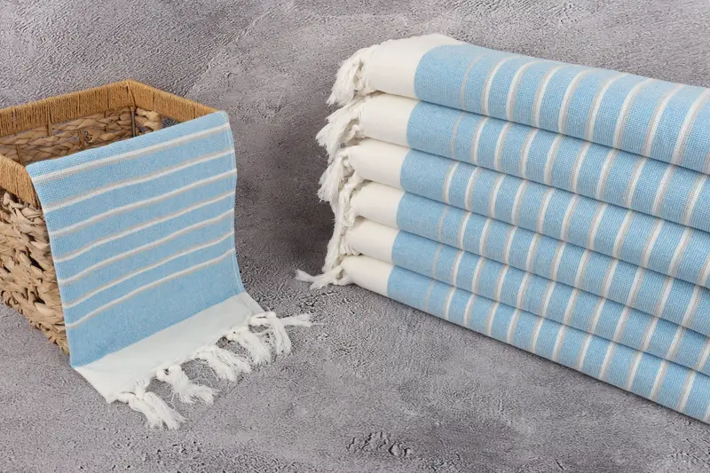 Personalized Gifts, Monogram Hand Towel, Wedding Gift Kitchen Towel, Turkish Hand Towel, 36x18 Cotton Striped Terry Towel, Wedding Gift Ideas - 3
