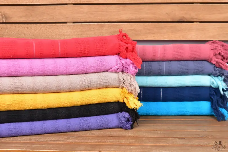 Large Turkish Towel, Holiday Towel, Cotton towel, Wedding Gift For Bride, Bachelorette Party Favors, 68x36 Cotton Stonewashed Striped Towel - 1