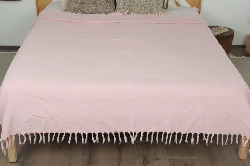 Personalized Wedding Gift, 92x70 Cotton Stonewashed Towel, Turkish Bedspread, Bachelorette Gifts, Wedding Favors, Personalized Gifts, Organic Throw - 8