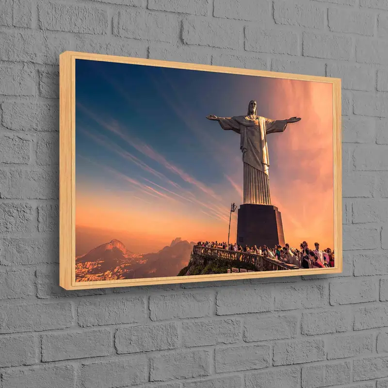 Kutsal Huzur: İsa Kanvas Tablo, Rio de Janeiro Manzarası