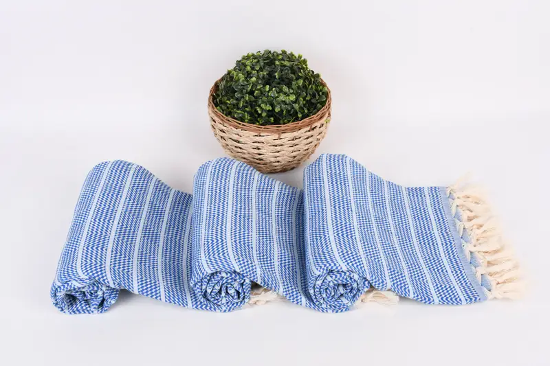 Wedding Favors, Beach Towel Bulk, Bridesmaid Proposal Gift, Quick-dry towel, Travel Towel, Bachelorette Party Favors, 70x40 Cotton Striped Towel - 8